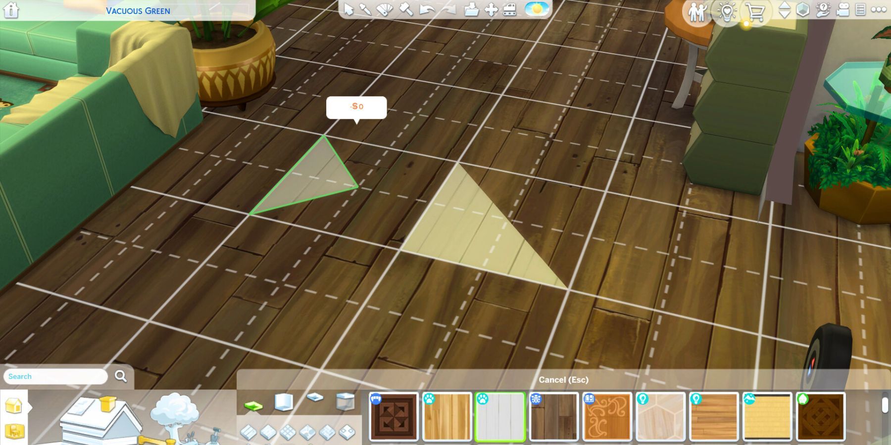 The Sims 4 Half and Quarter Tile