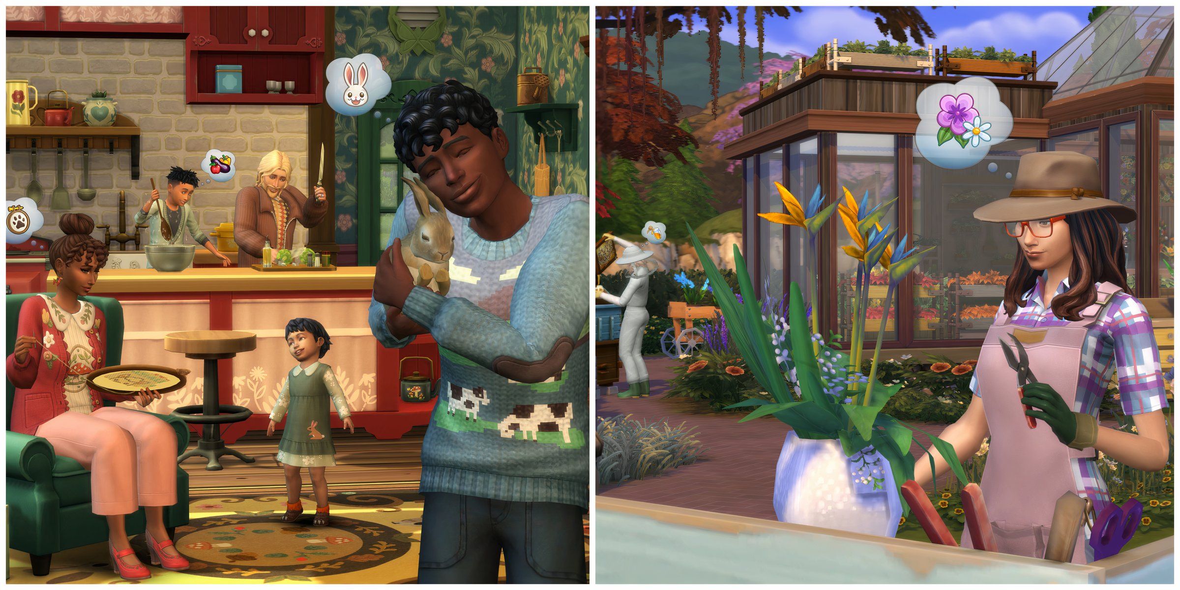 The Country Living and Seasons expansion packs work best together