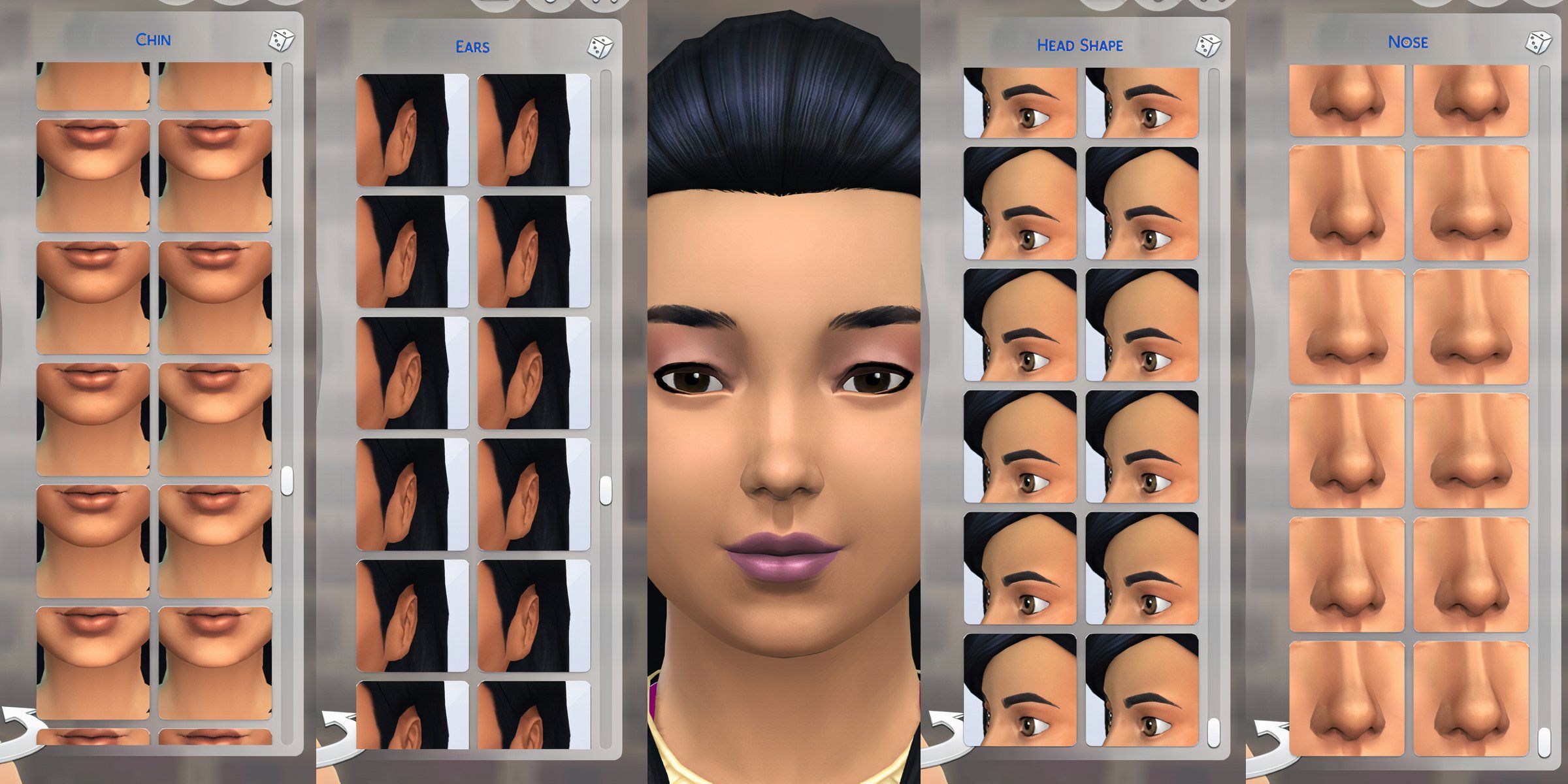 The many new presets that come with the More CAS Presets mod 
