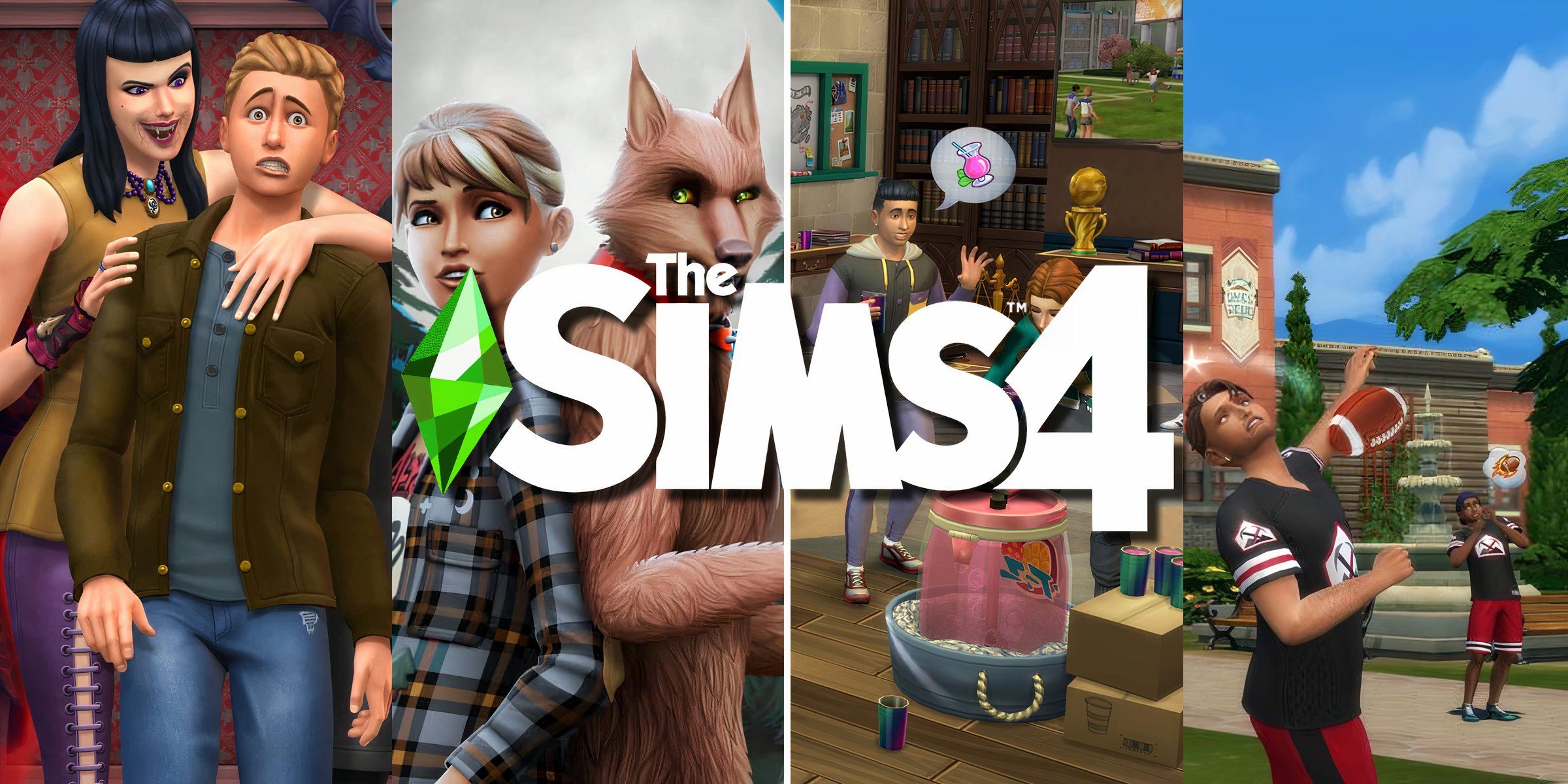 Sims art representing packs that work well together