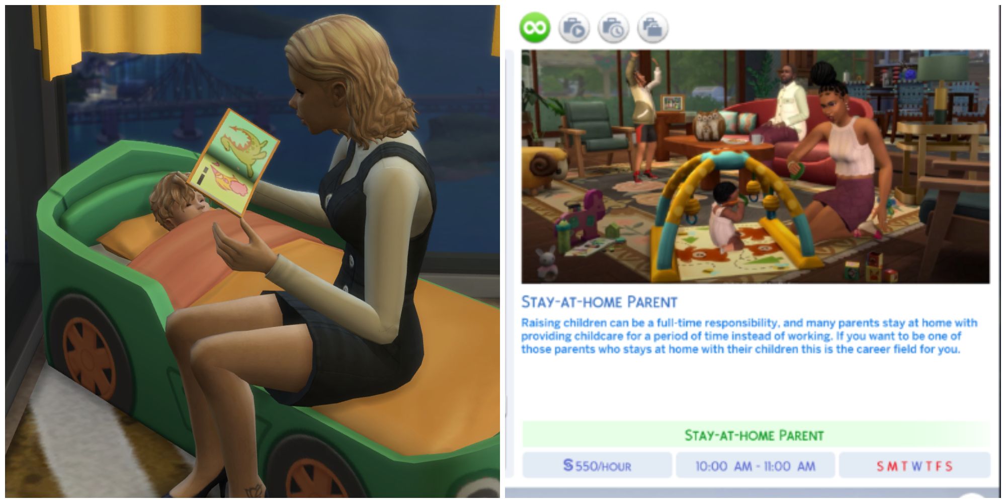 With the Stay At Home Parent Career mod, Sims can get paid to raise their children for their source of income