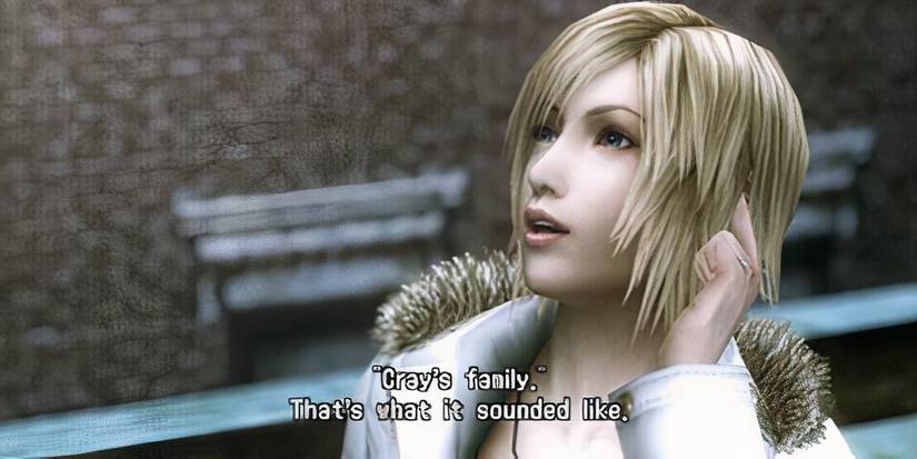 Aya Brea talking to someone through a headpiece