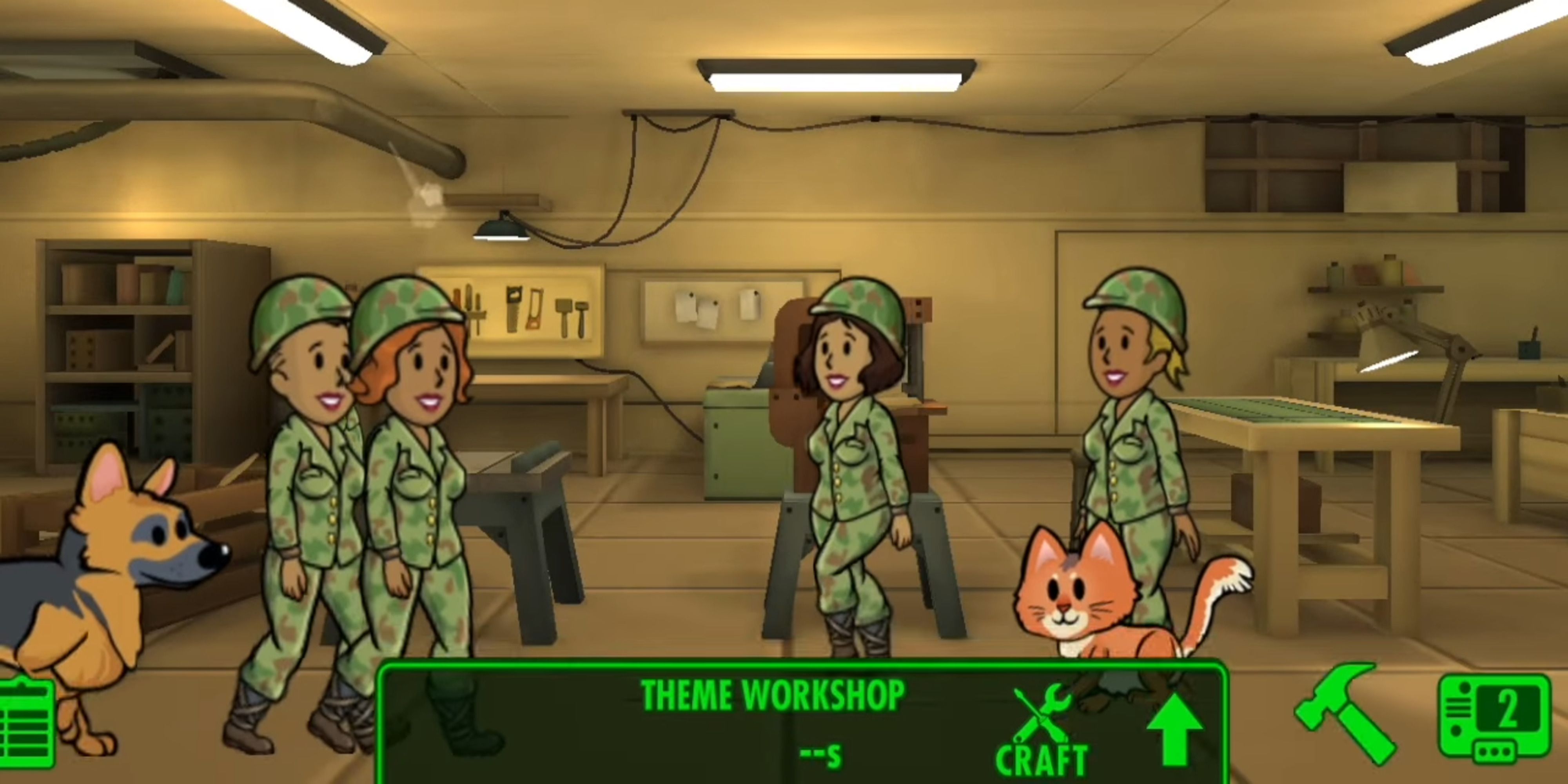 Как использовать темы в Fallout Shelter