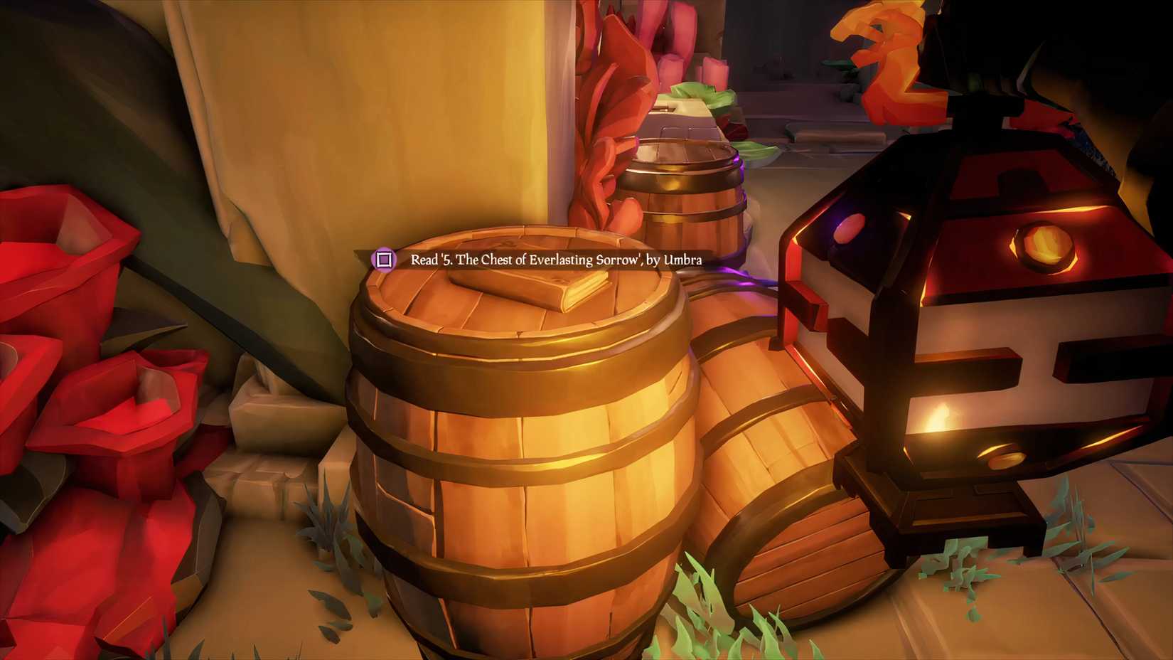Third Journal in Shrine of Ancient Tears in Sea of Thieves