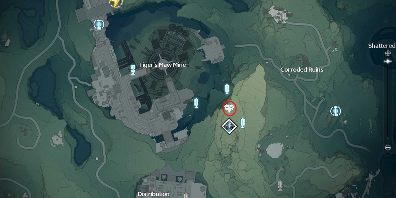 tigers maw mine flautist location in wuthering waves