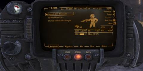 Unequip Weapon in Pip-boy Fallout New Vegas