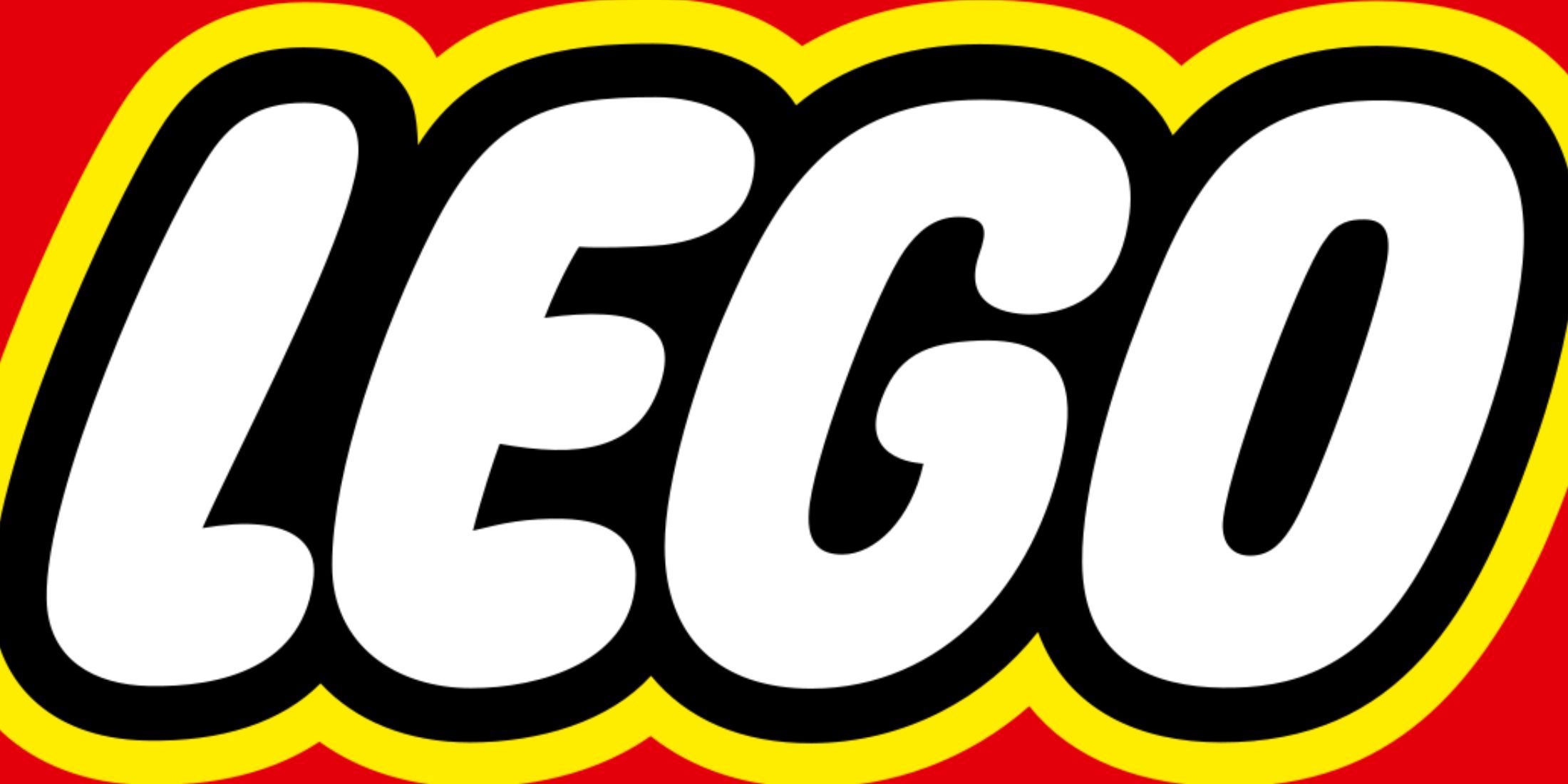 The logo for the toy company LEGO