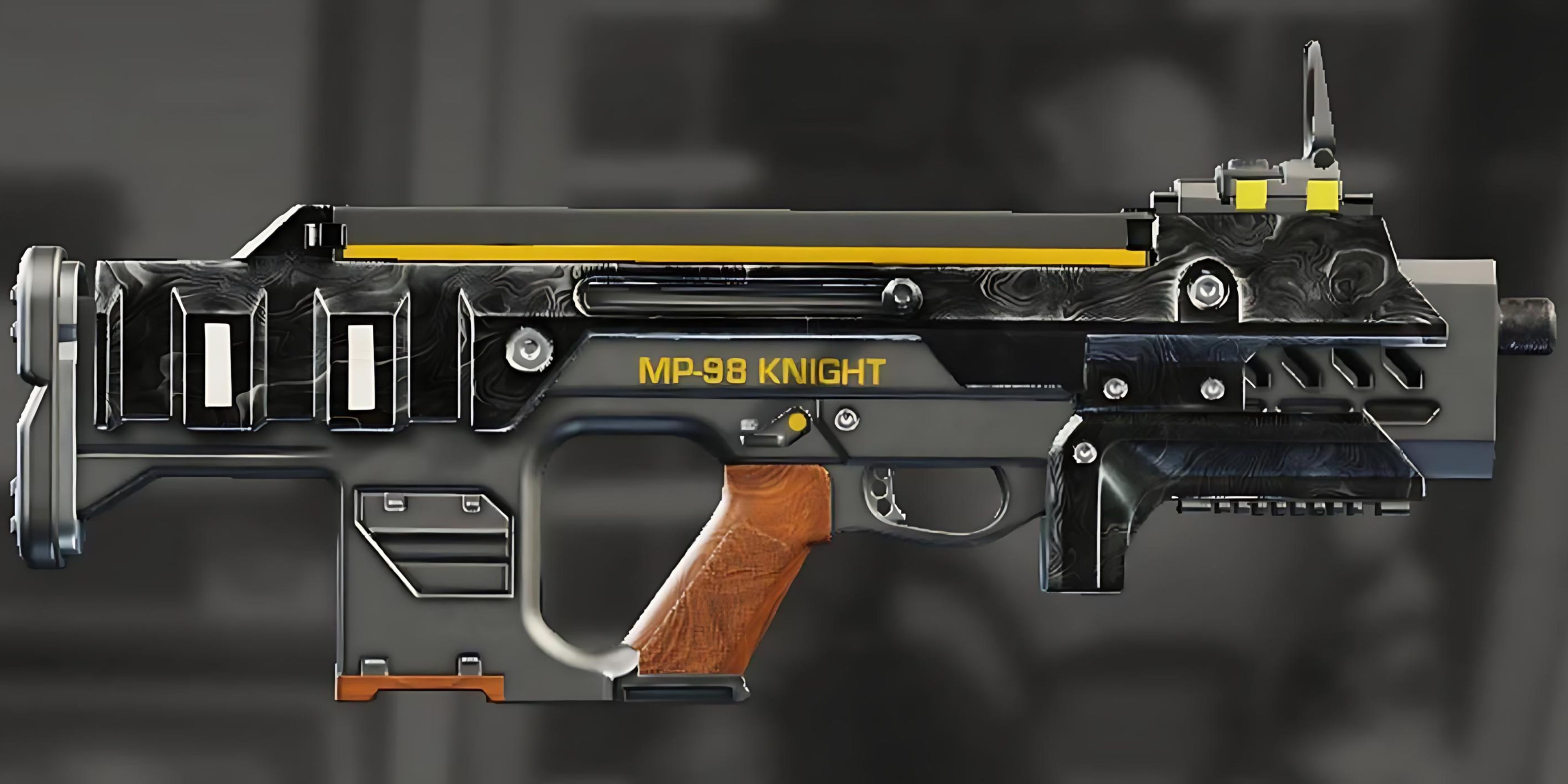 The MP-98 Knight SMG on a black and gray background