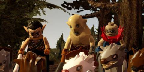 Orcs on dogs in Lego The Hobbit