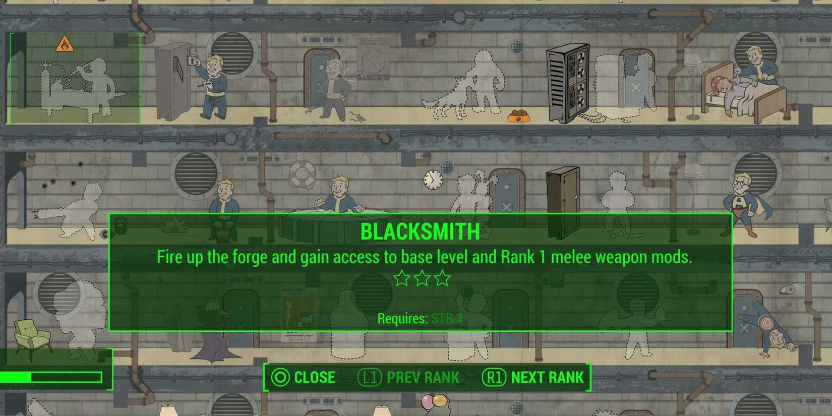 The Blacksmith skill in Fallout 4