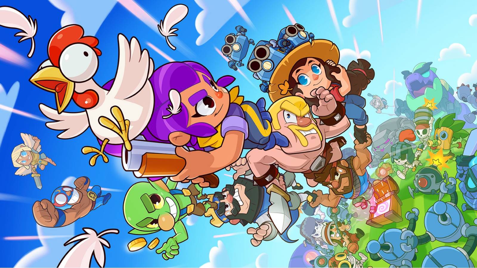 Squad Busters concept art showing multiple characters from the game