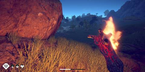 using a torch in survival fountain of youth