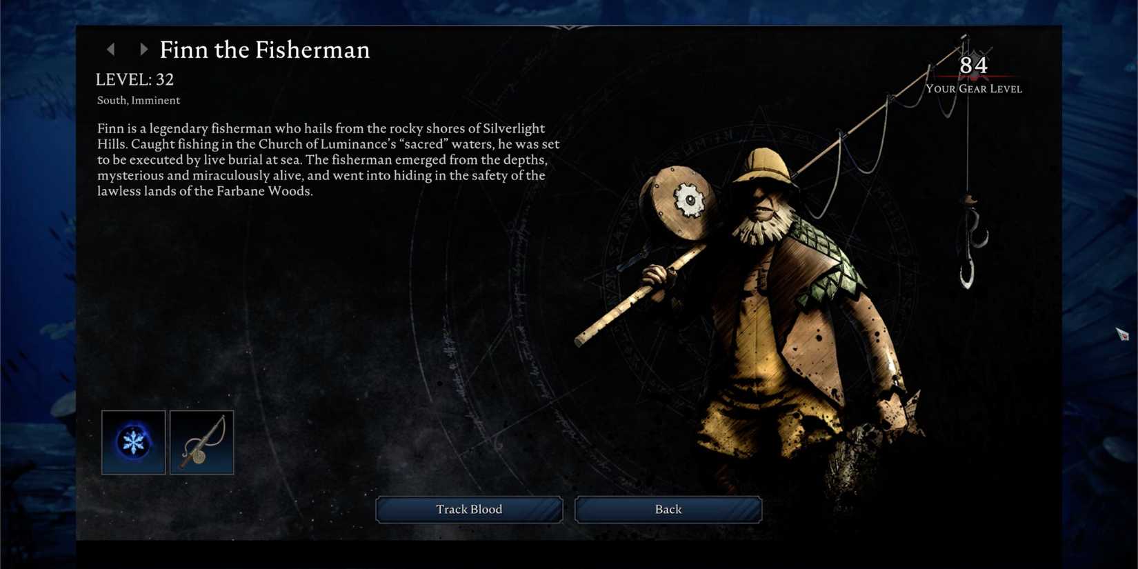 Finn the Fisherman in V Rising