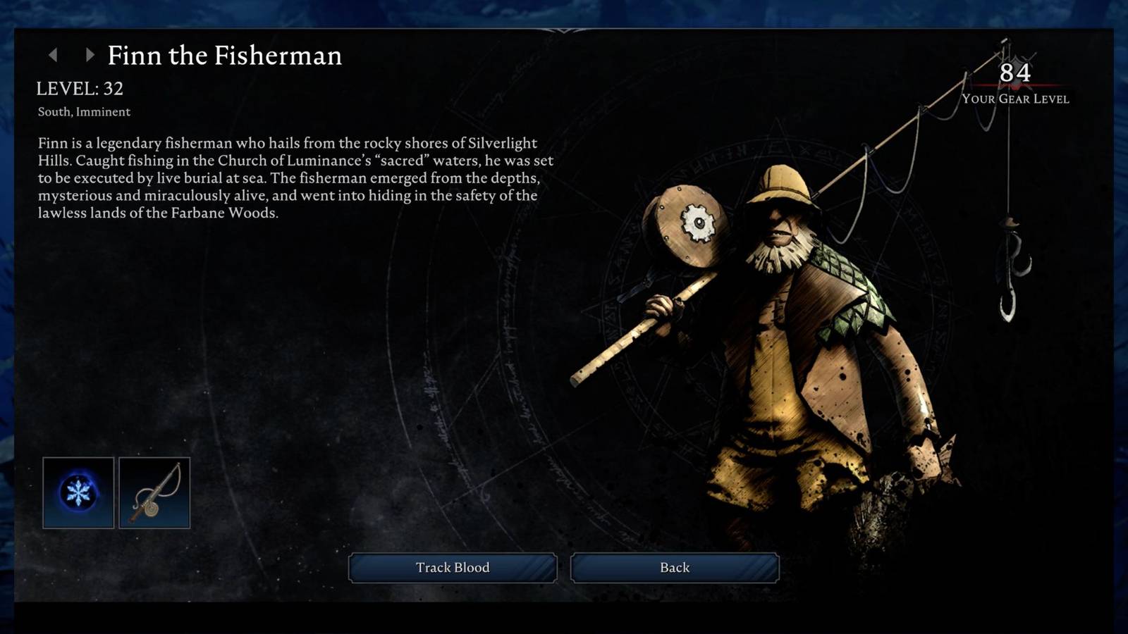 Finn the Fisherman in V Rising