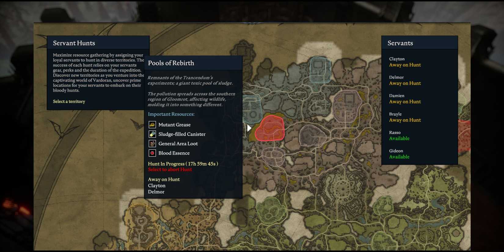 Servant Hunts feature preview in V Rising