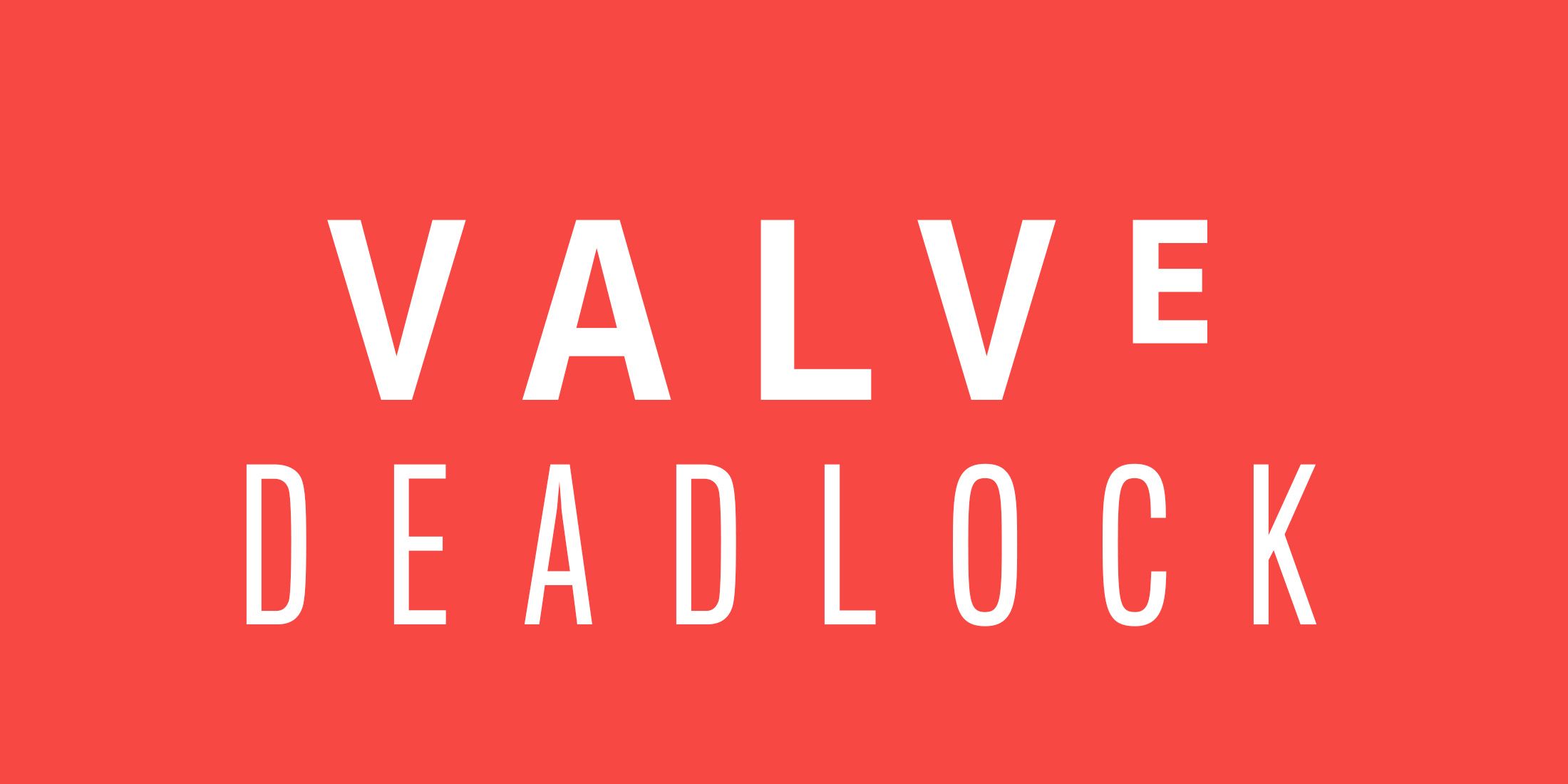 Valve Deadlock coral red logo mockup