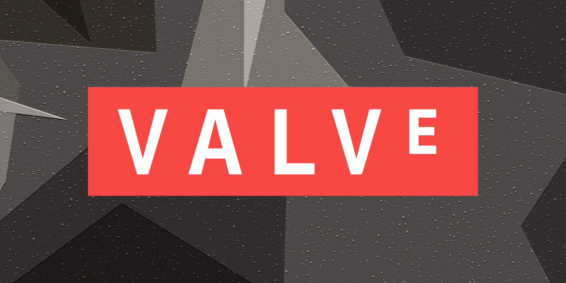 Valve logo coral red label