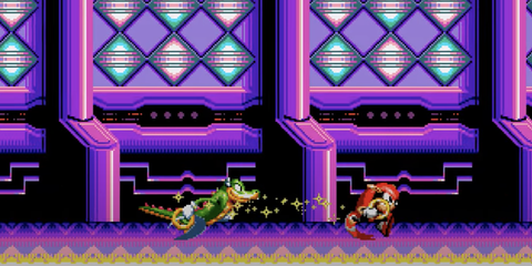 vector and mighty in knuckles' chaotix