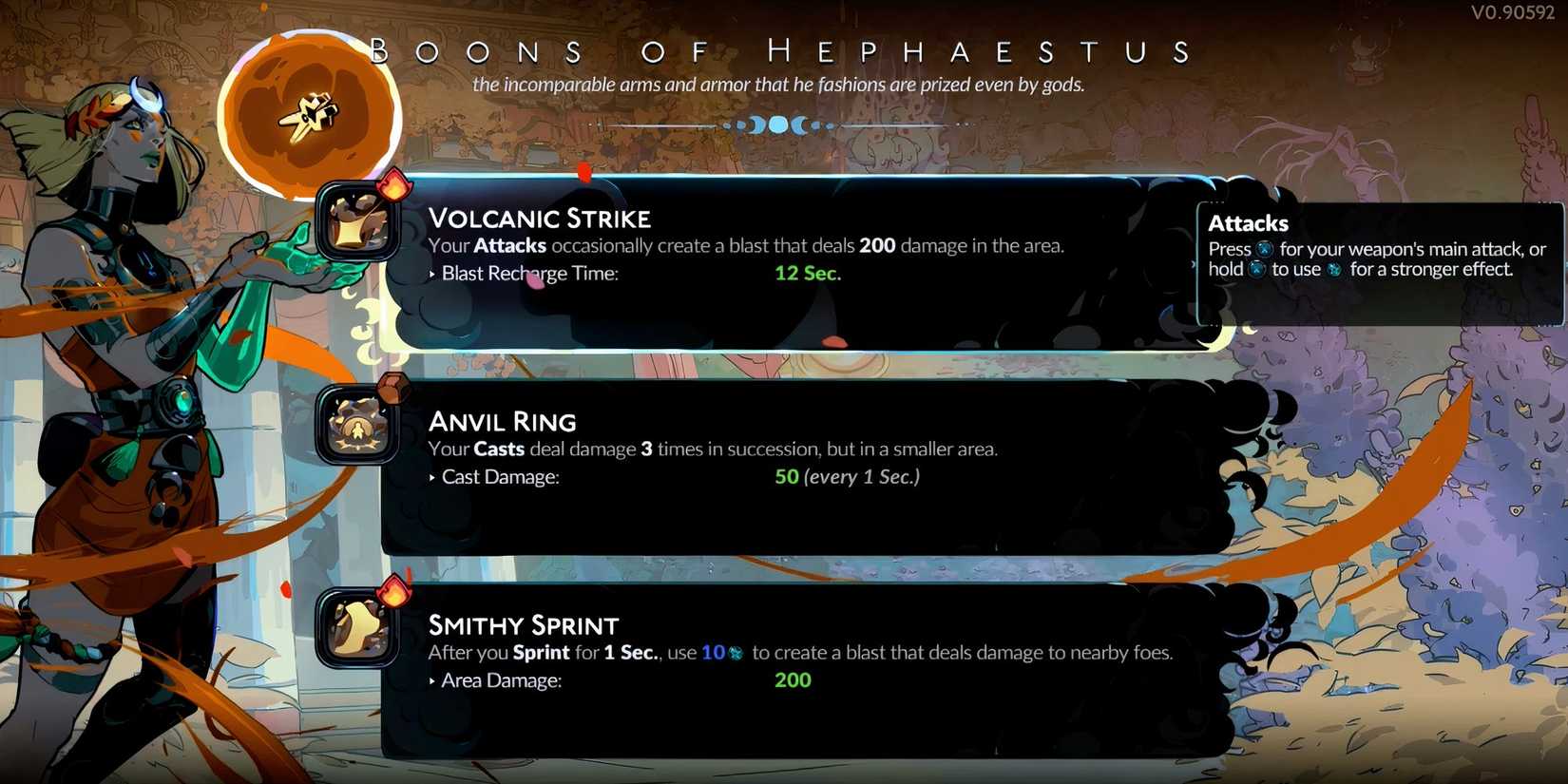 Volcanic Strike in Hades 2