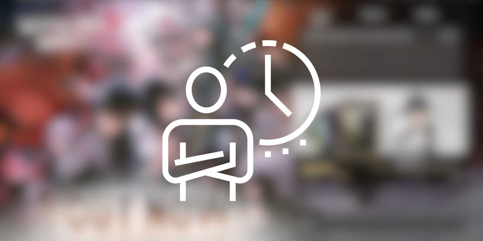 waiting person graphic