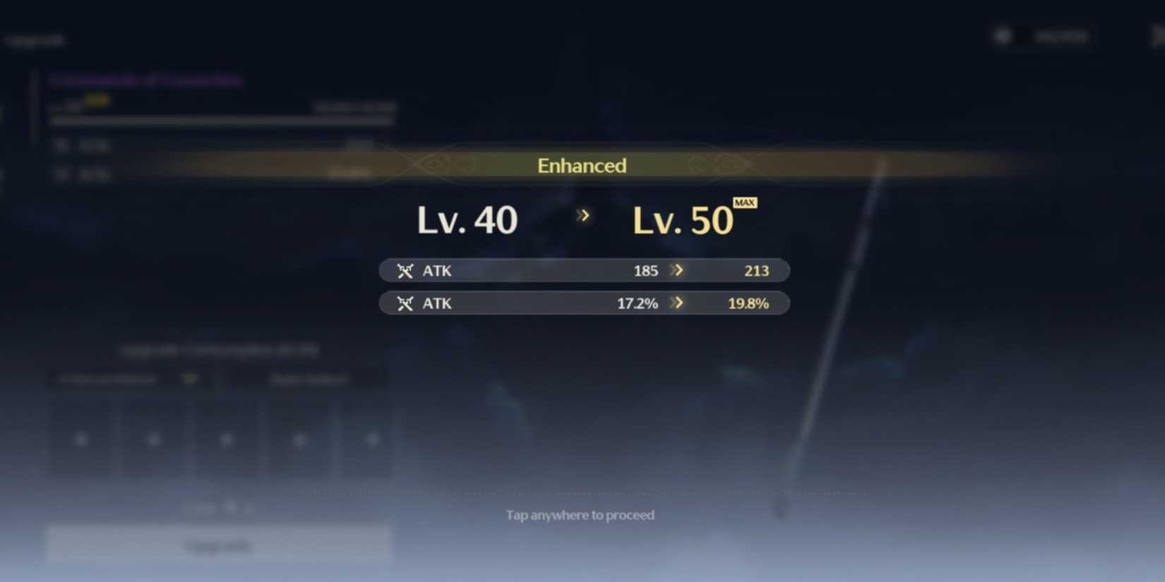 weapon upgrade menu in wuthering waves.