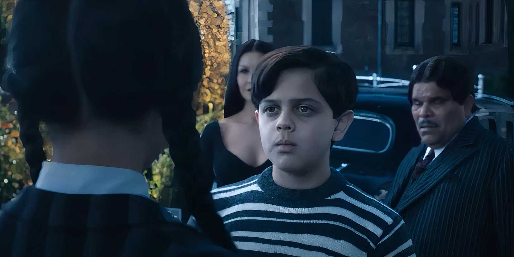 Wednesday and Pugsley in Wednesday.