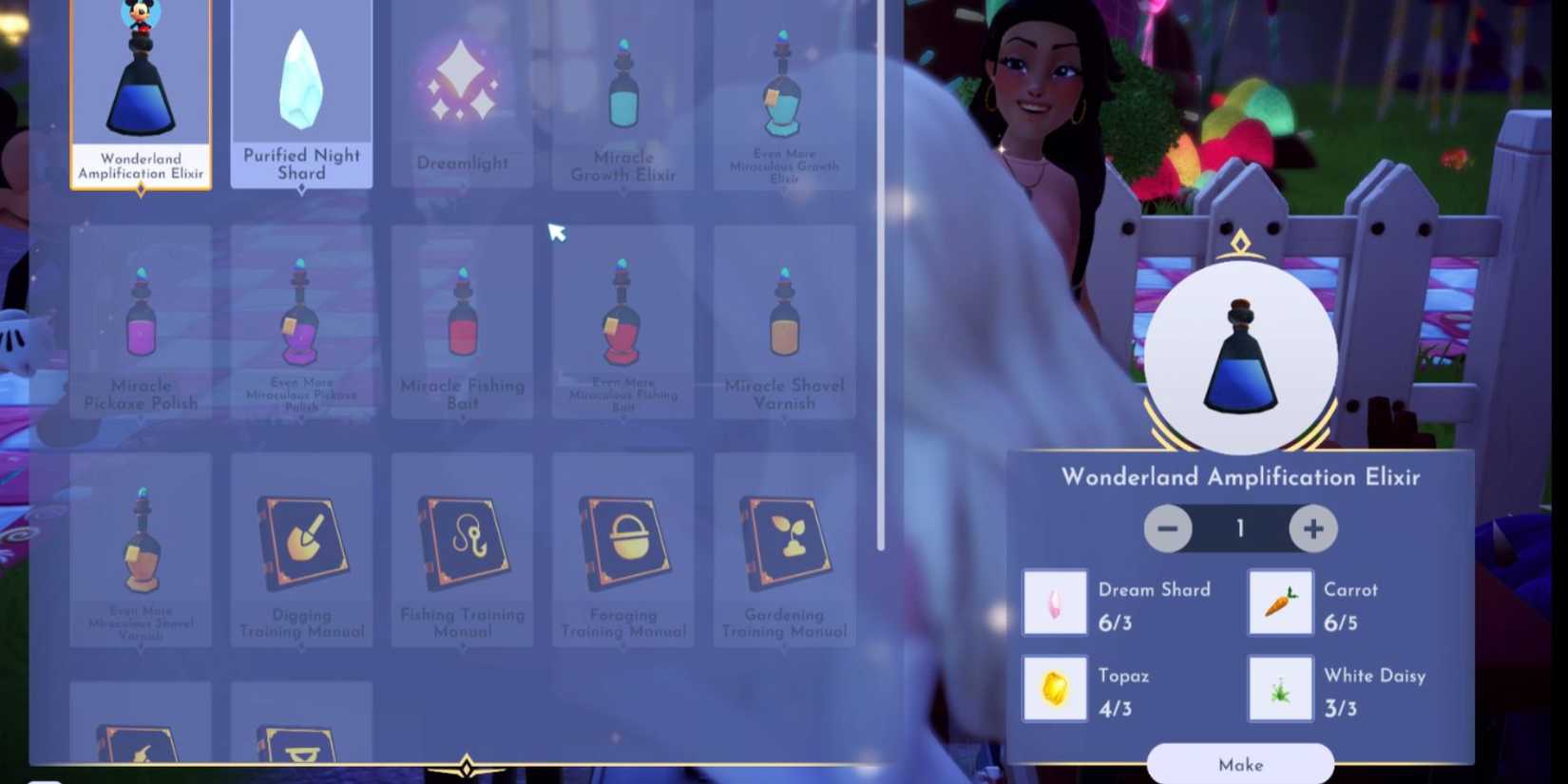 wonderland amplification elixir recipe ddv