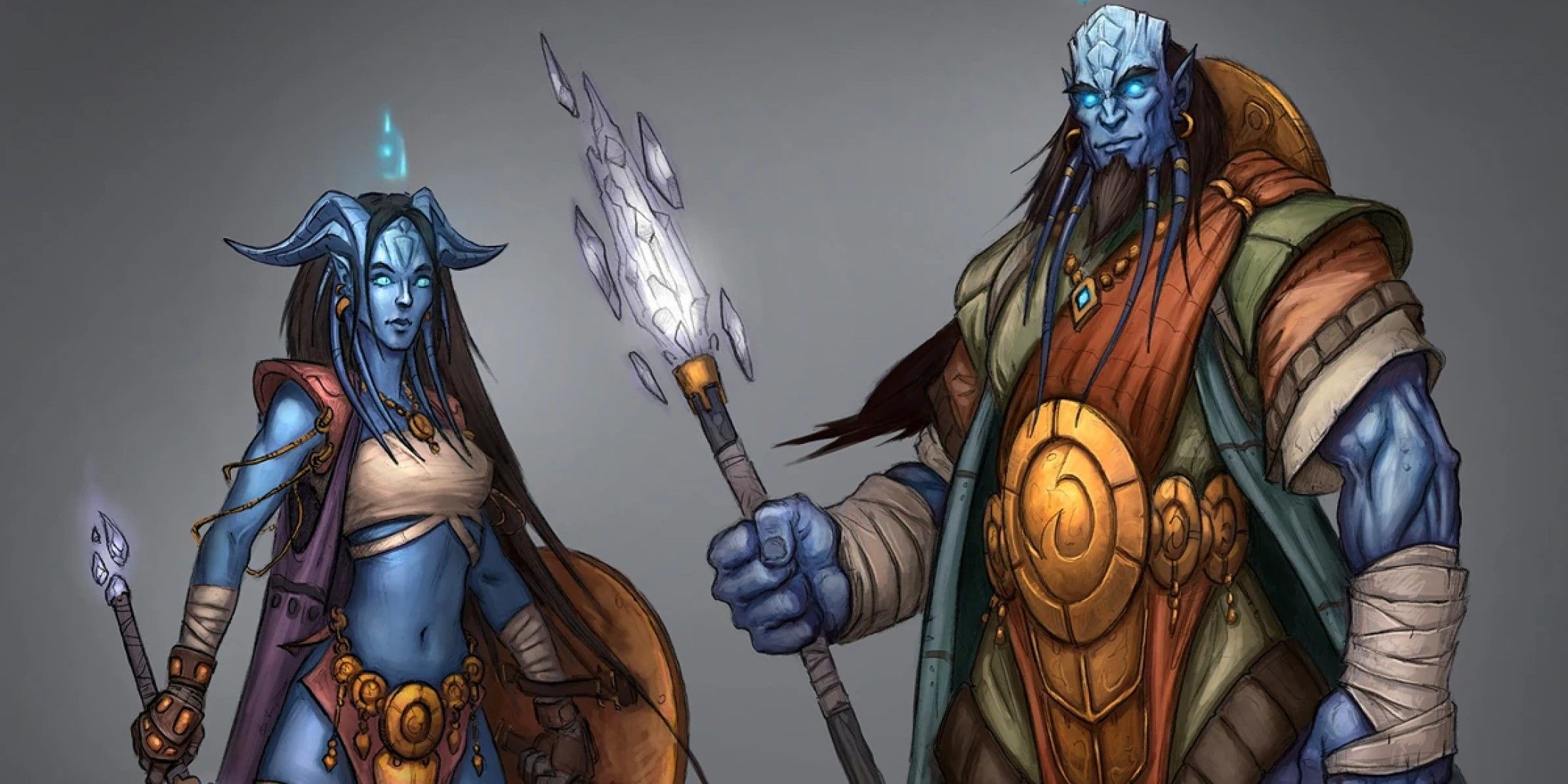 concept art for the draenei from wow burning crusade