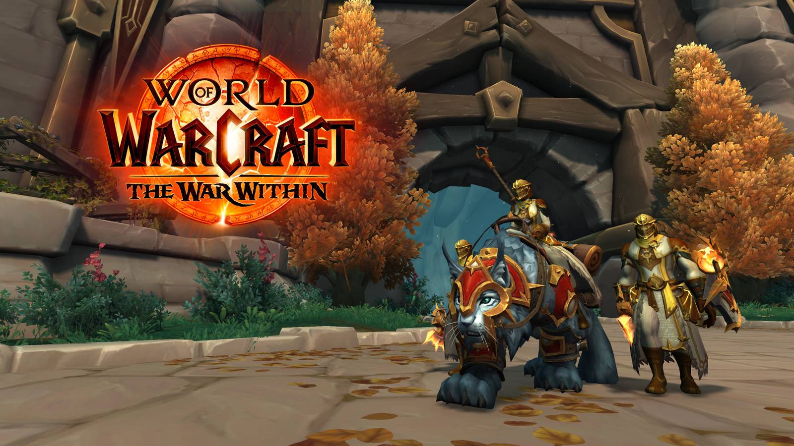 arathi warriors riding lynx in world of warcraft the war within hallowfall region