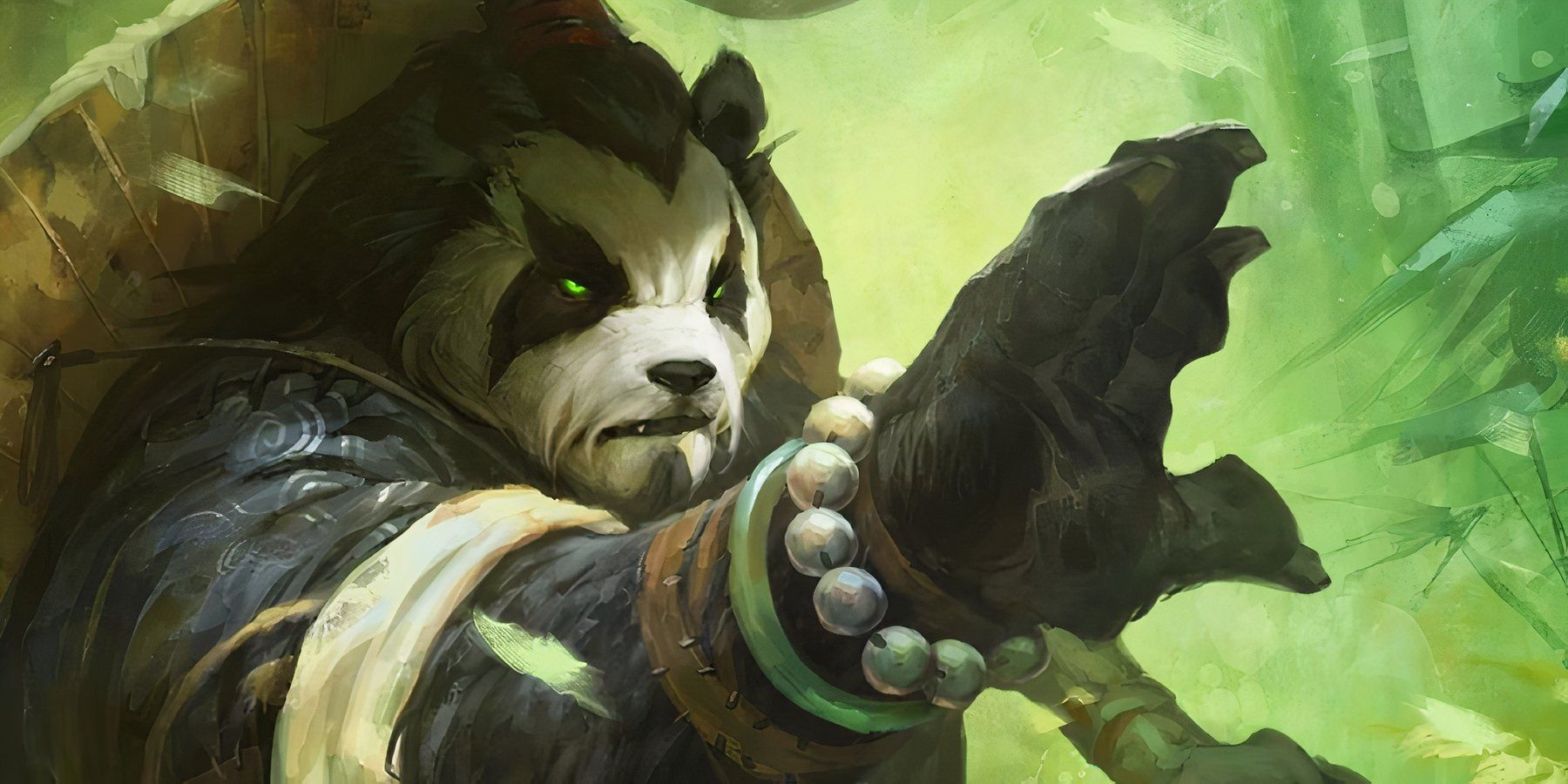 World of Warcraft panda character one hand outreached