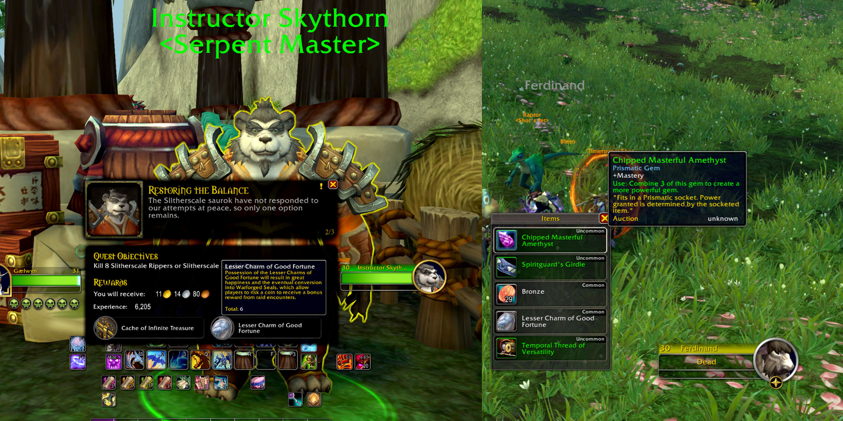 WoW MoP Remix Get Lesser Charm of Good Fortune Methods