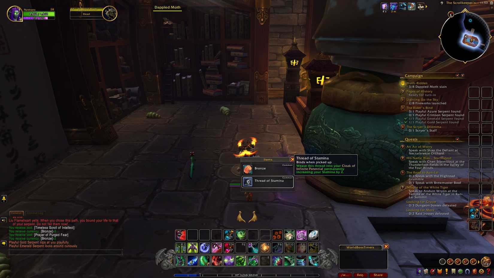mists of pandaria remix - looting a thread of stamina