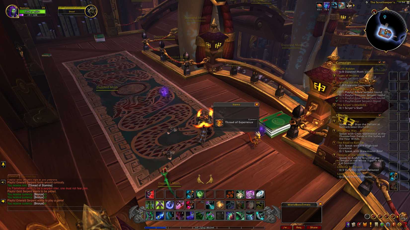 mists of pandaria remix obtaining a thread of experience