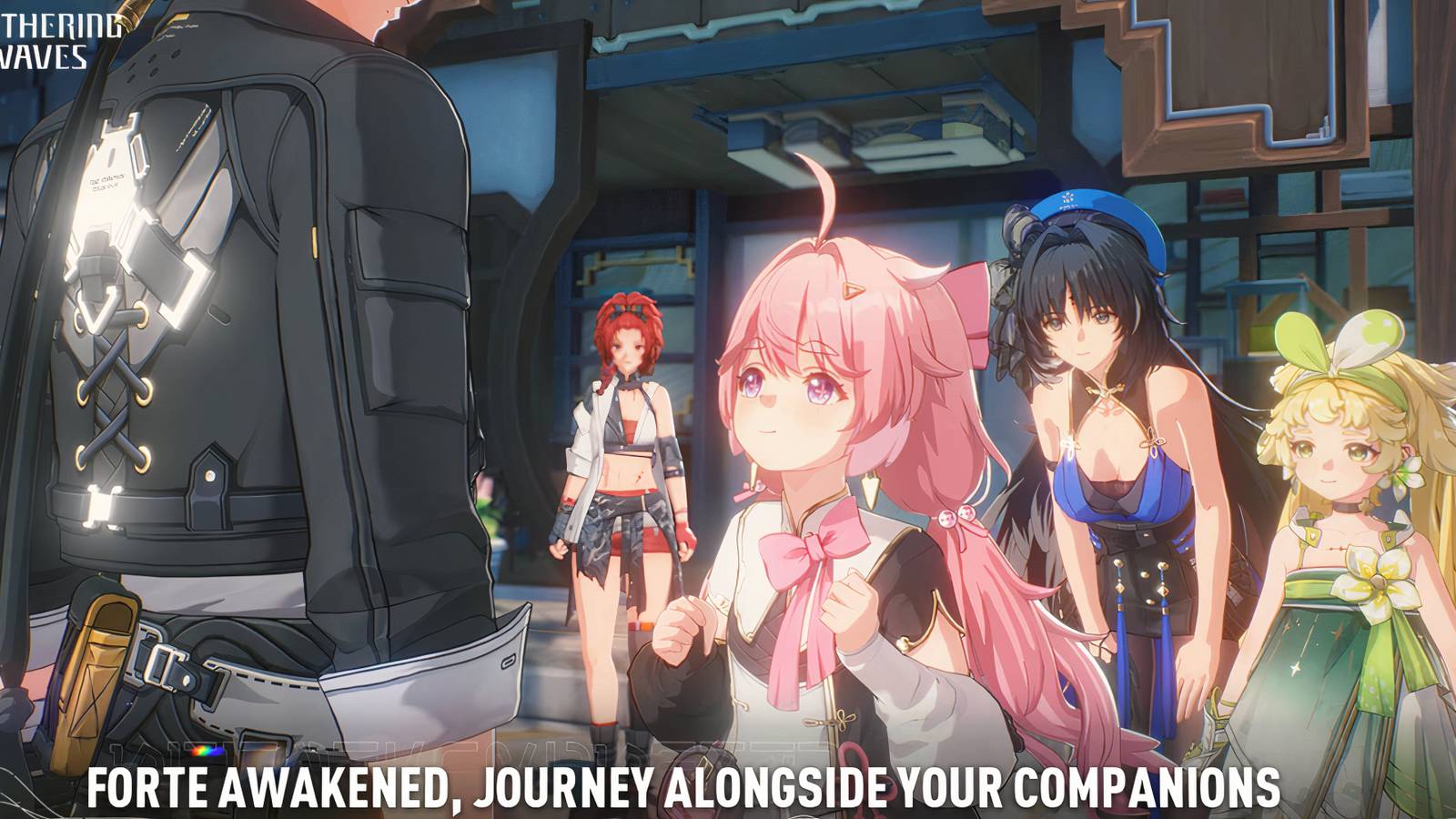 a cover art for wuthering waves.