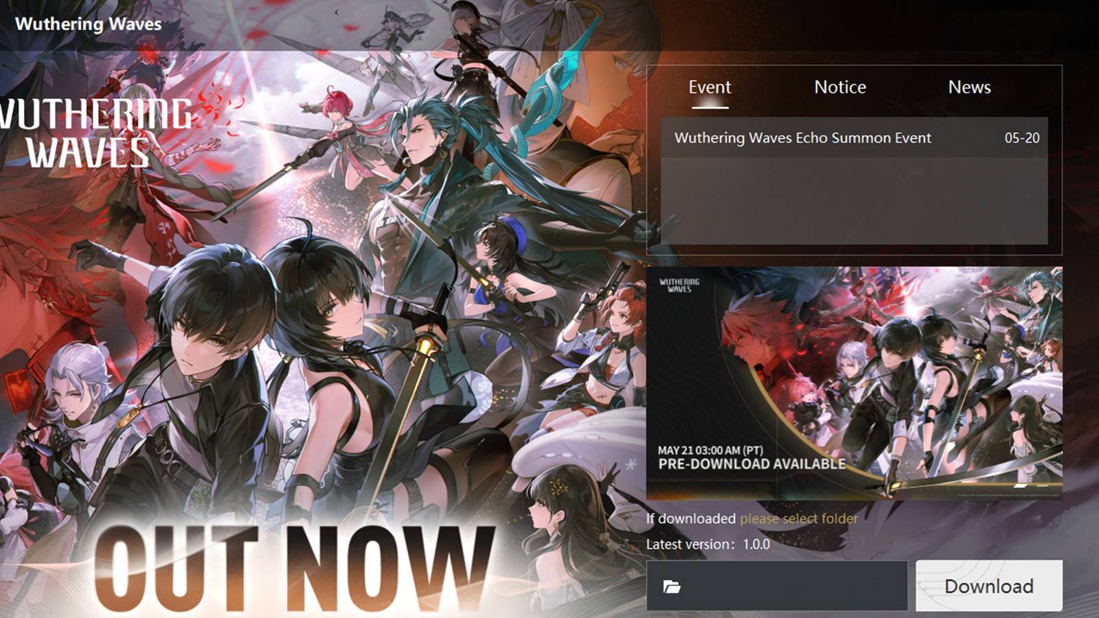 wuthering waves download and pre-download guide