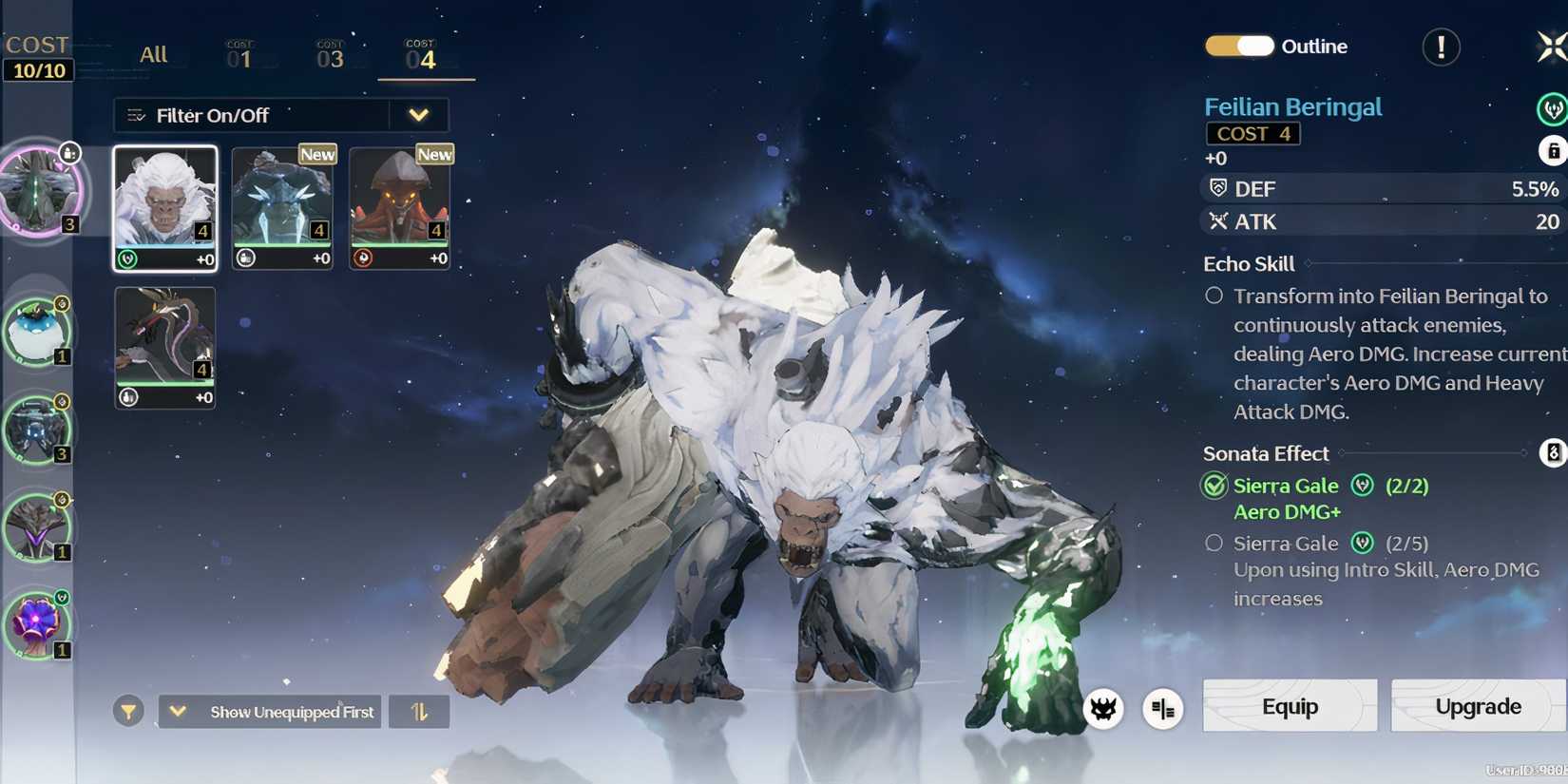 some of the echo variants in wuthering waves.