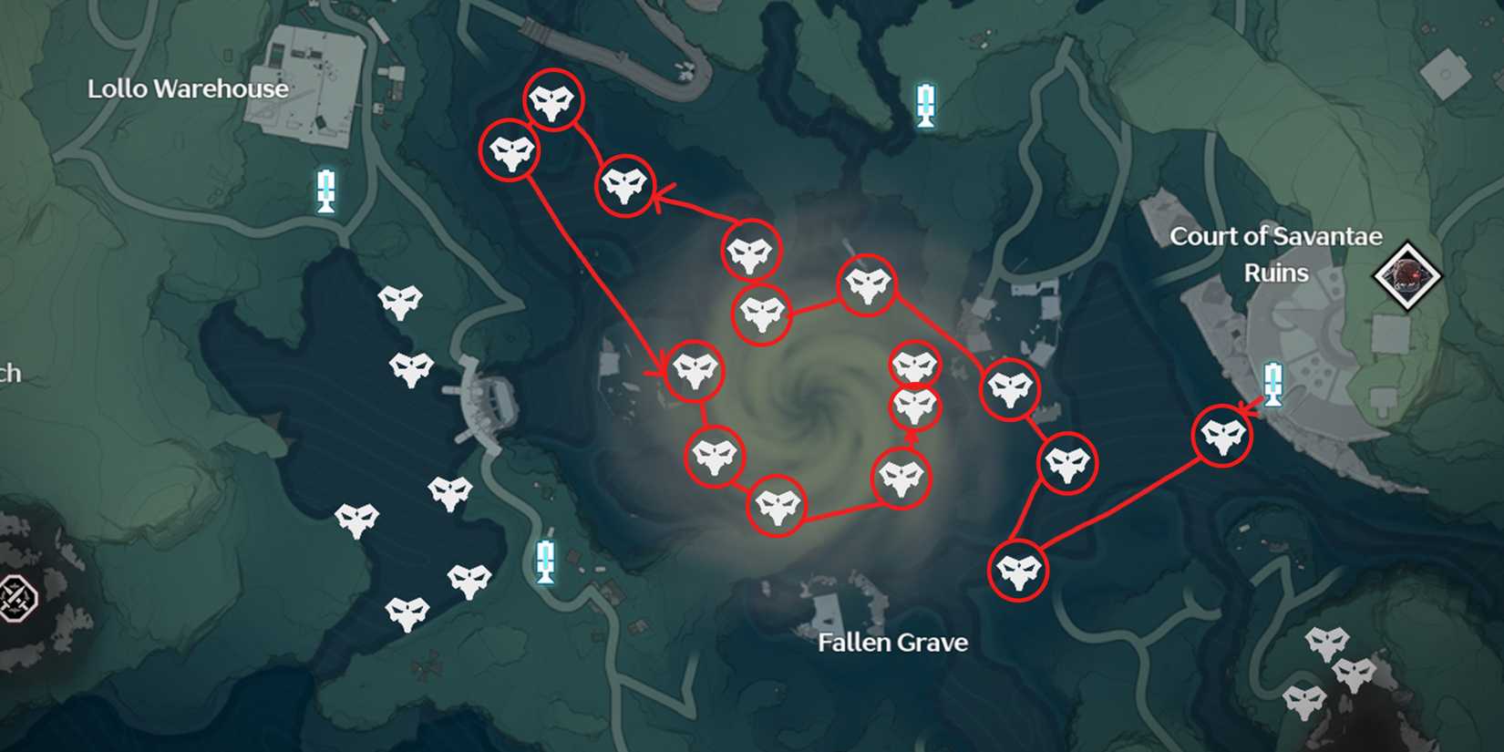 wuthering waves iris location in fallen grave