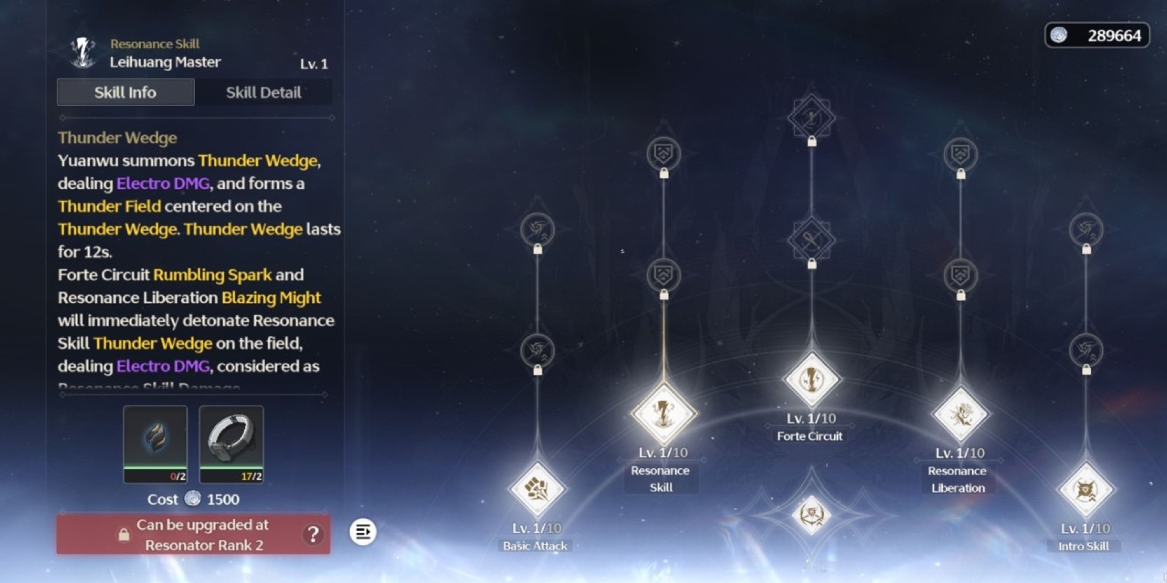 yuanwu’s forte skill tree in wuthering waves.