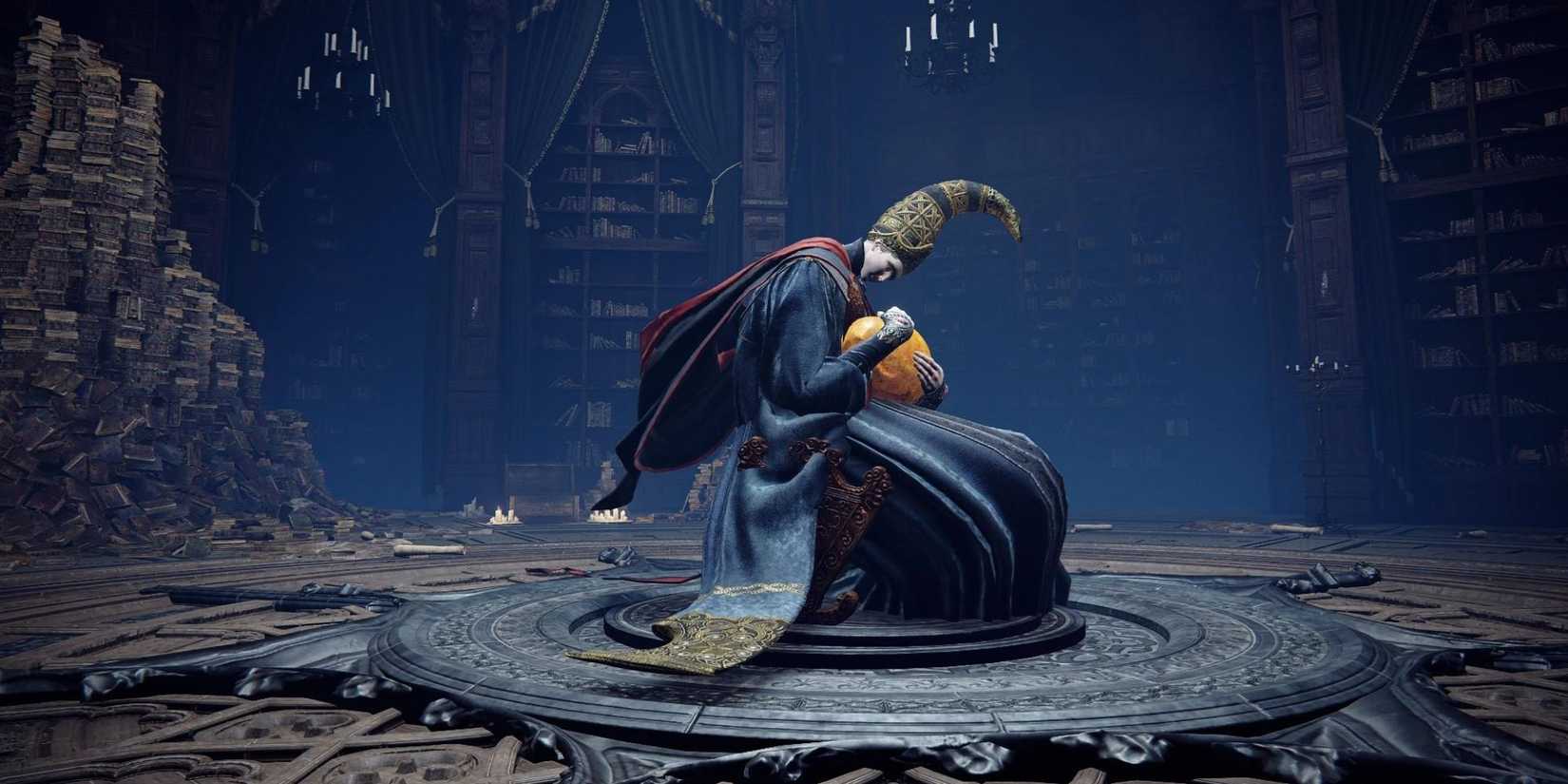 elden ring rennala after defeat with egg