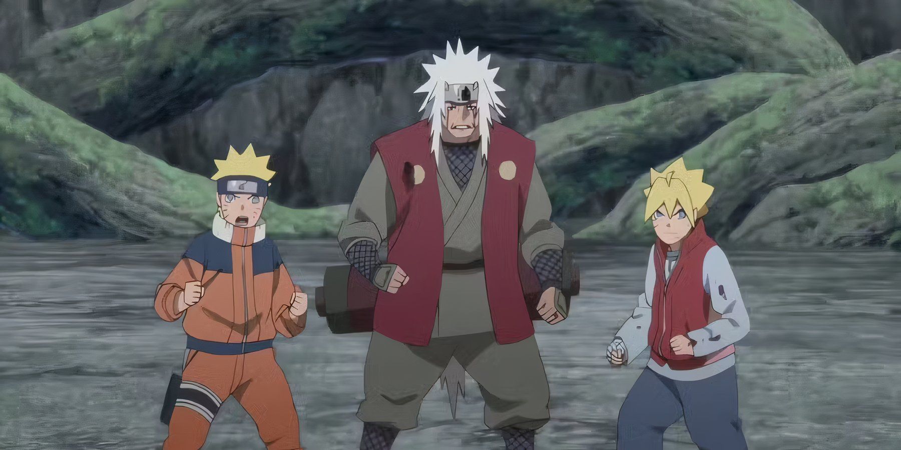 Naruto, Jiraiya, and Boruto