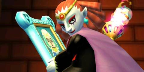 Yuga kidnaps Seres in the form of a painting in The Legend Of Zelda: A Link Between Worlds