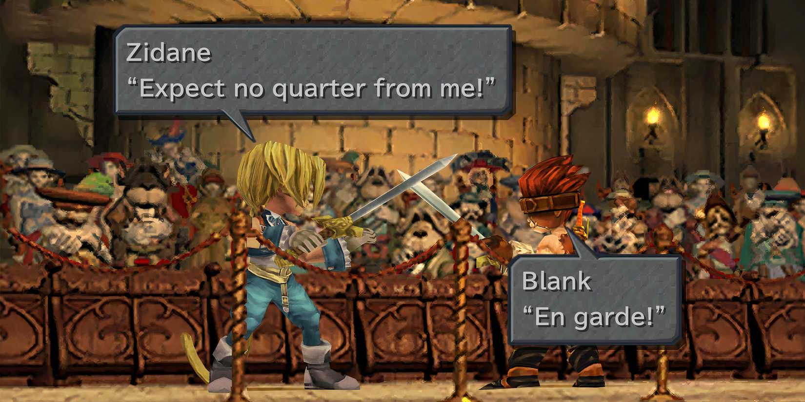 Zidane fighting Blank in Final Fantasy 9