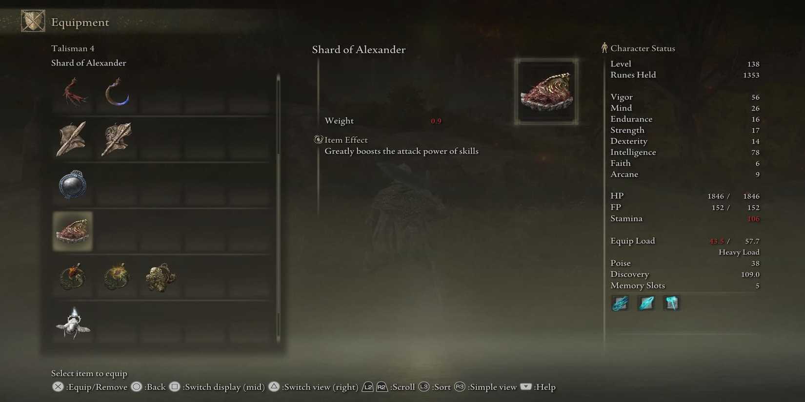 The Shard Of Alexander In The Menu 