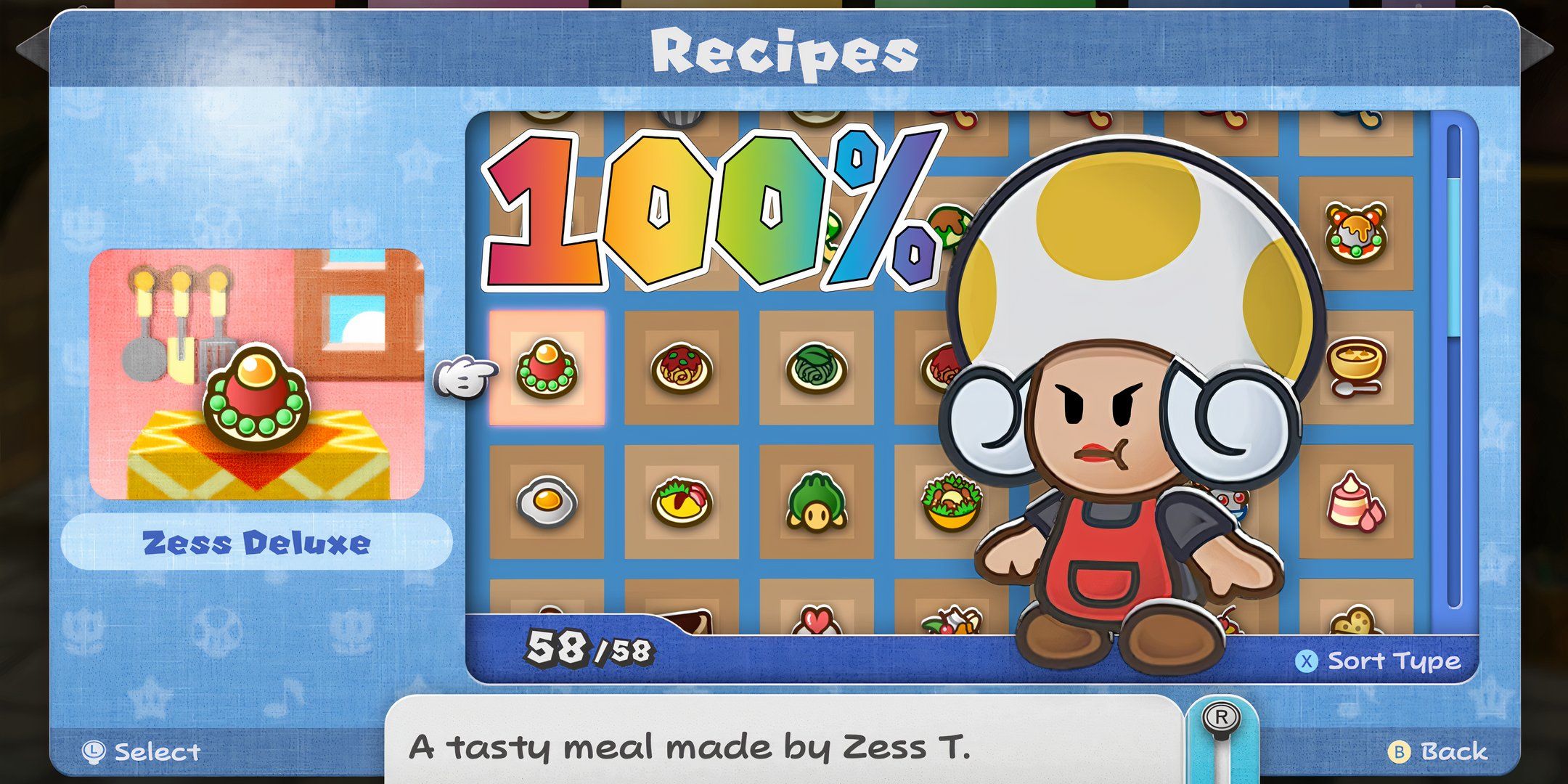 Paper Mario: The Thousand-Year Door - 100% Recipe Book