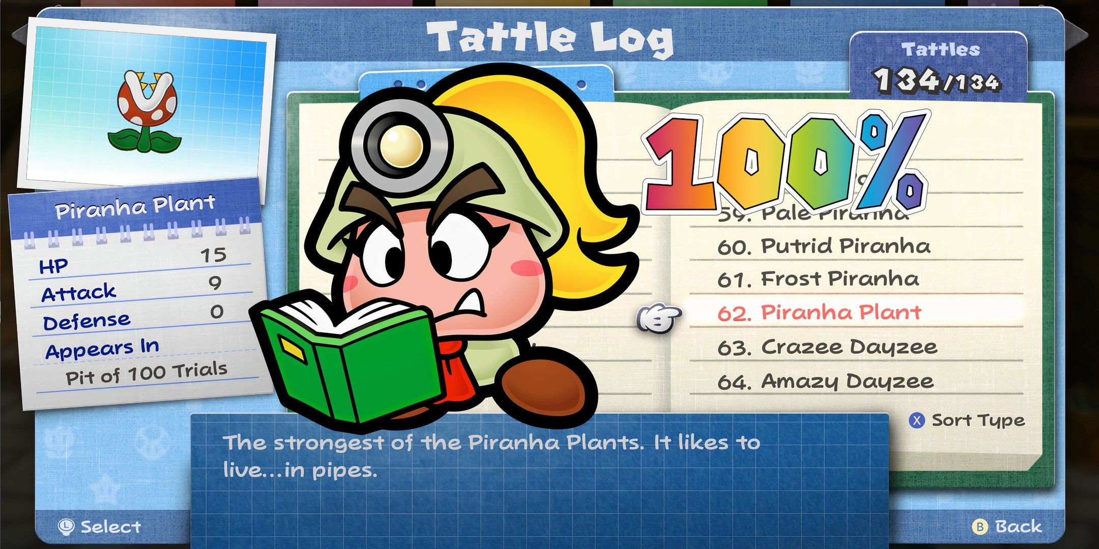 Paper Mario: The Thousand-Year Door - Tattle Log 100%