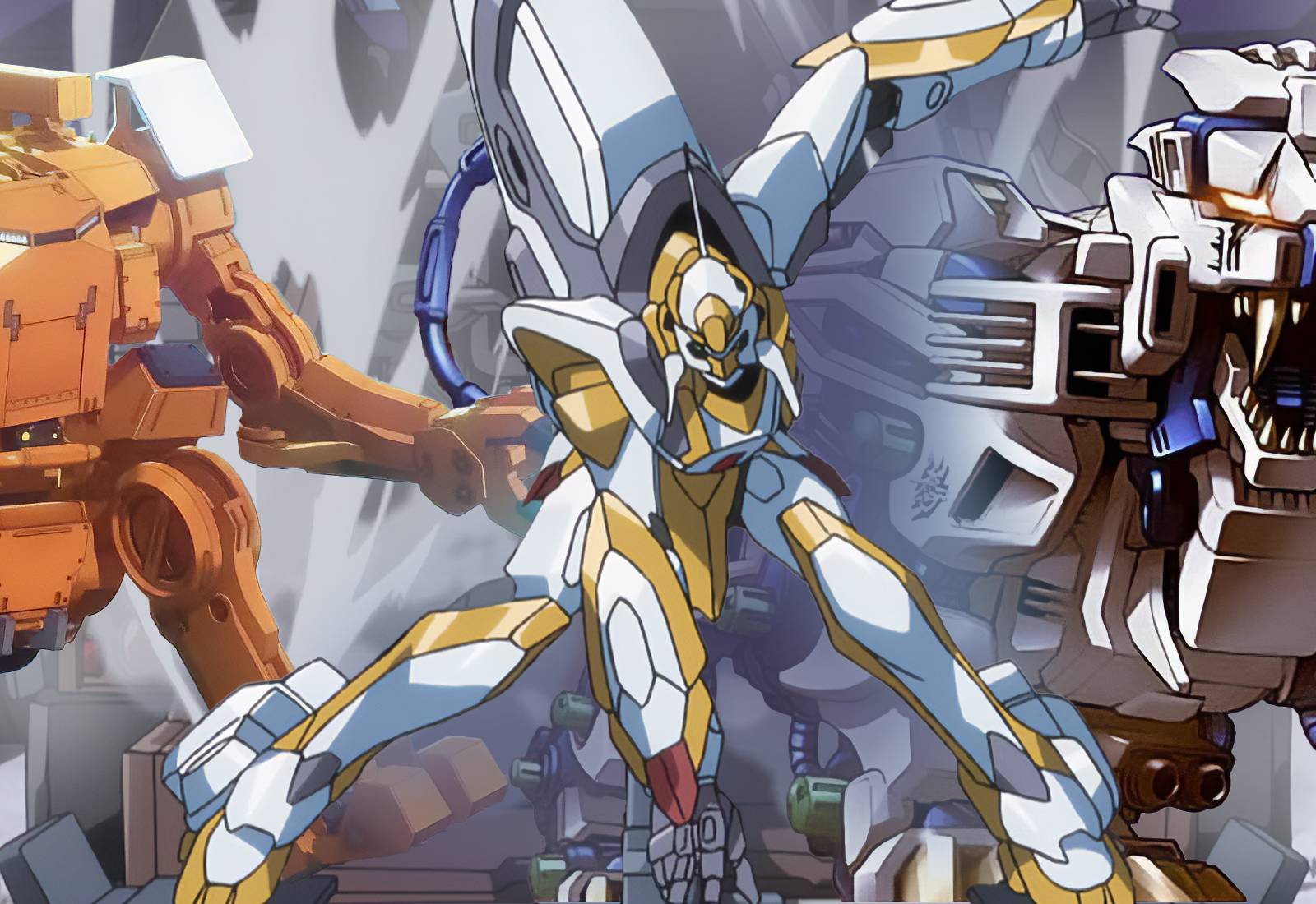 Anime With Unconventional Mecha, image size:1600x1100