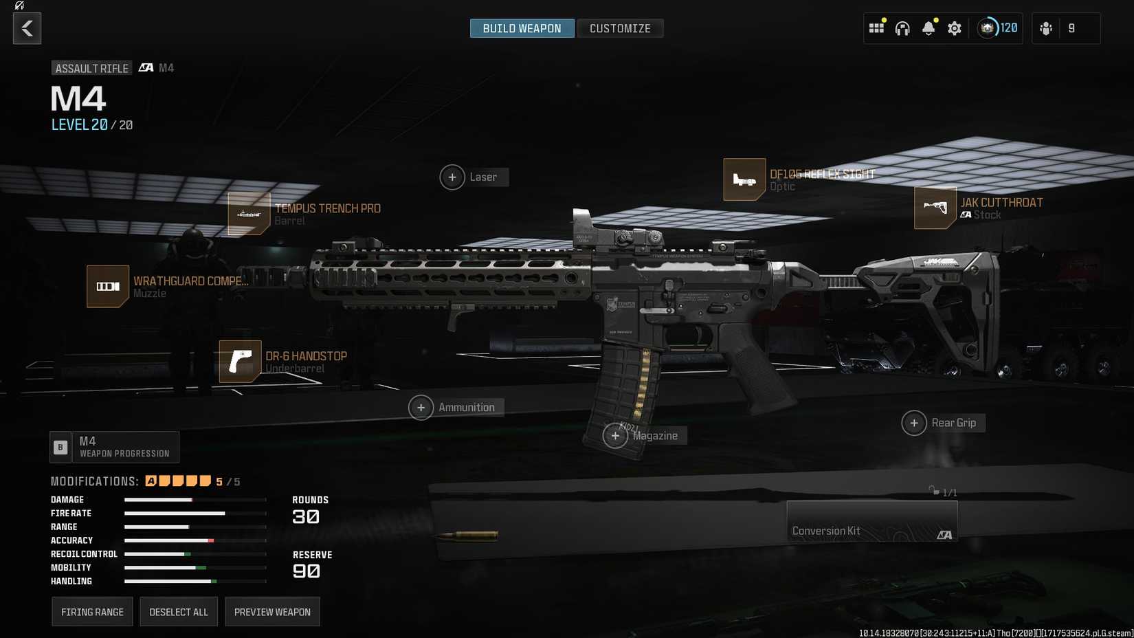 Fast-moving M4 build for MW3