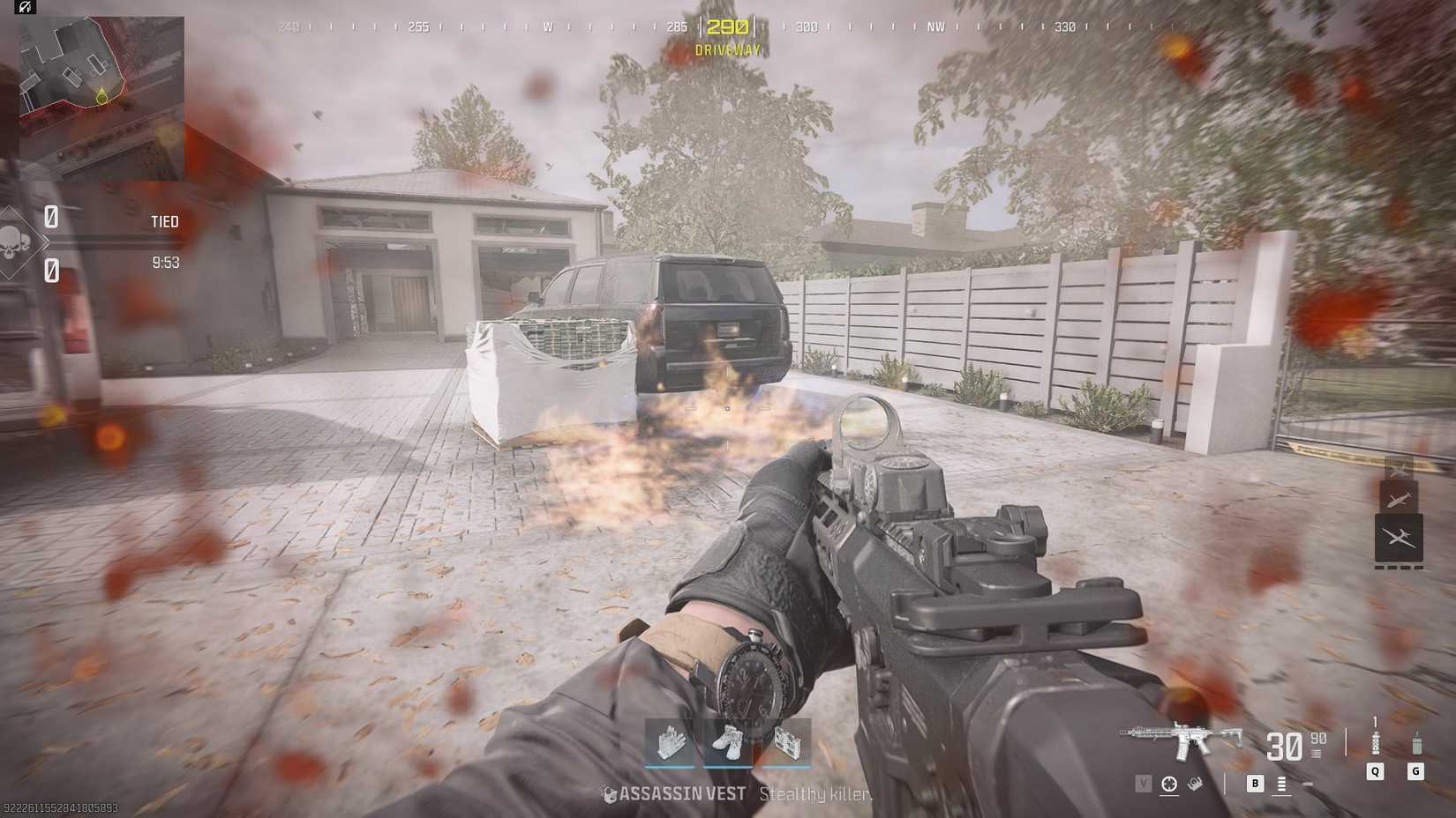 A Thermobaric Grenade's area of effect in MW3