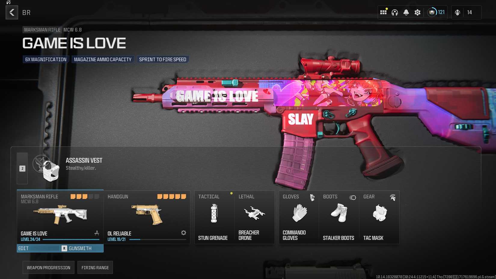 MCW with Game Is Love camo in MW3