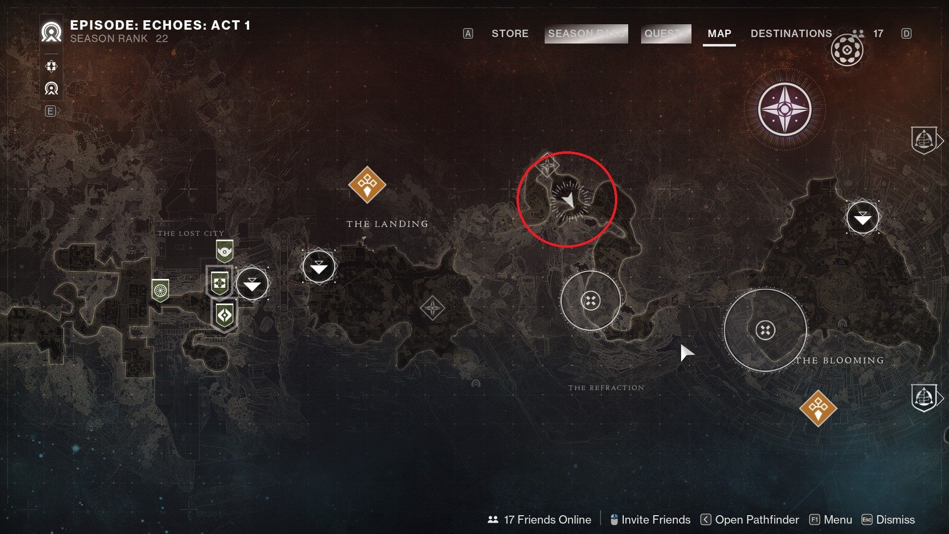 Location of the Refracting Prismatic Chest in Destiny 2